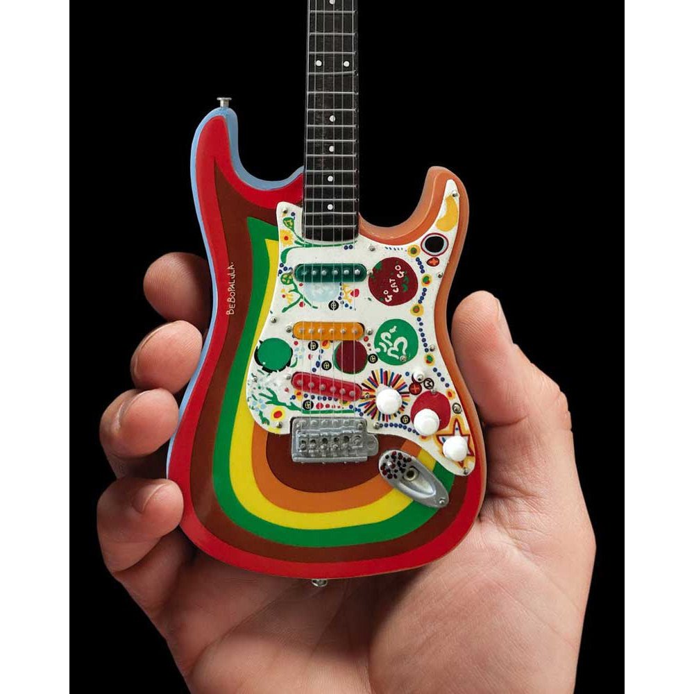 GEORGE HARRISON ジョージハリスン - Fender Strat Rocky Design / Fab Four / ミニチュア楽器 - PGS
